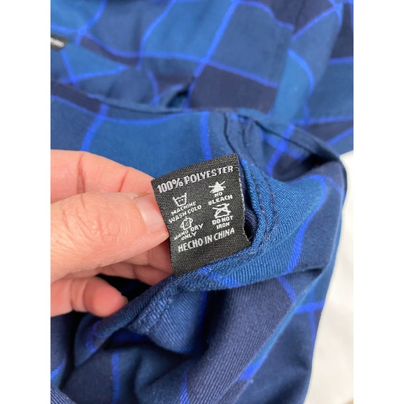 Dixxon Snap On Flannel Shirt Men's Size 2X Blue Plaid - Picture 15 of 15